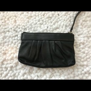 Cole Haan Black Leather wristlet